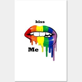 LGBT lips let yourself go Posters and Art